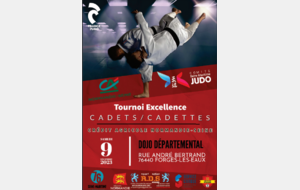 TOURNOI EXCELLENCE CADETS /CADETTES LE 09 DECEMBRE