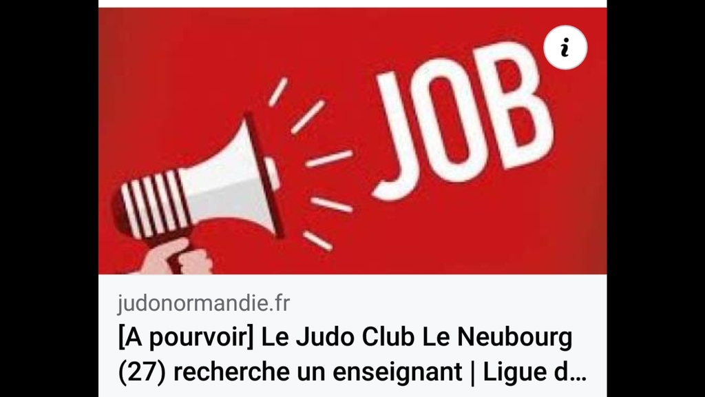 LE JUDO CLUB DU NEUBOURG RECHERCHE UN ENSEIGNANT