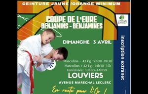 COUPE DE L 'EURE BENJAMINS - BENJAMINES A LOUVIERS LE DIMANCHE 3 AVRIL 